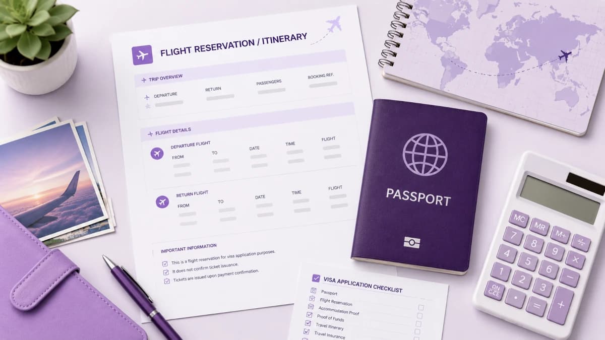 Flight Reservation for Visa: How to Get a Verifiable Itinerary Without Buying a Full Ticket