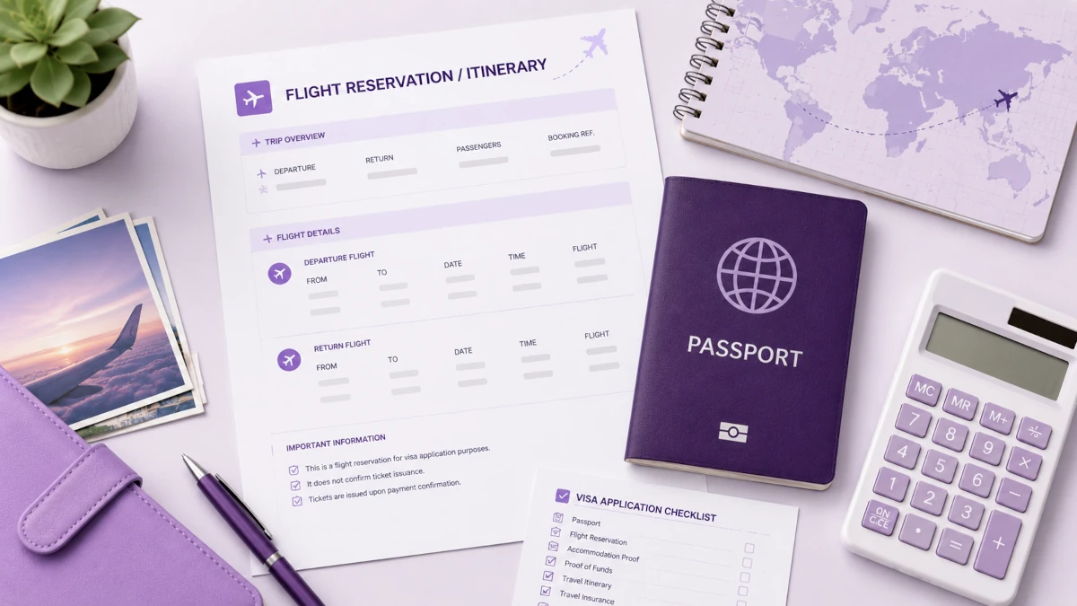 Flight Reservation for Visa: How to Get a Verifiable Itinerary Without Buying a Full Ticket